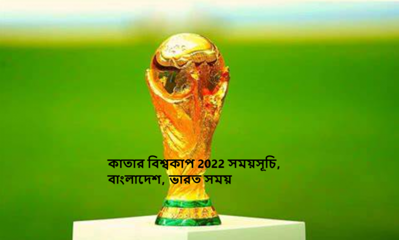 কাতার বিশ্বকাপ 2022 সময়সূচি, বাংলাদেশ, ভারত সময়