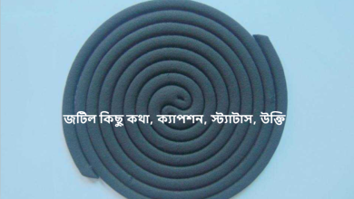 জটিল কিছু কথা, ক্যাপশন, স্ট্যাটাস, উক্তি