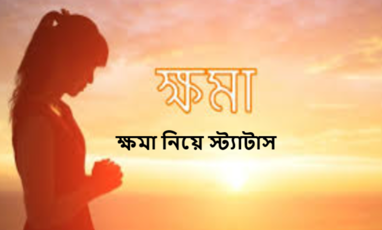 ক্ষমা নিয়ে স্ট্যাটাস, উক্তি, ছন্দ ও কবিতা